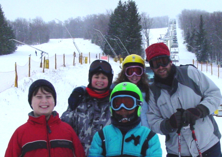 Gino Goldfarb & family on Stratton ski vacation 