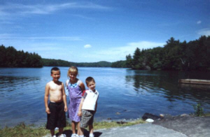 With my brothers at Grafton Beach 2001