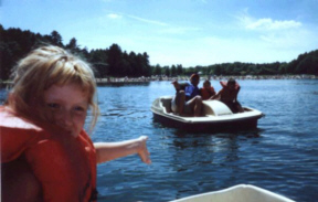 On the Paddle Boat in Grafton Lake 2001